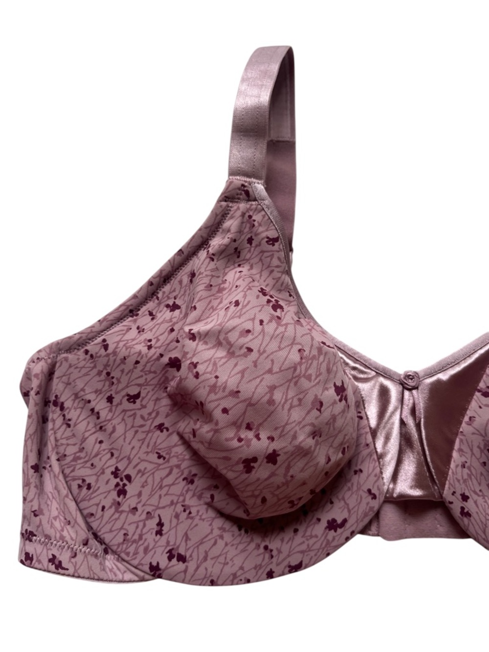 Olga 050060 Underwire Full Coverage Bra Size 40C Pink Print - Picture 2 of 7